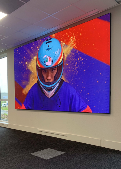 LED video wall installed on a live entertainment stage